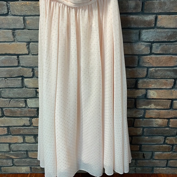 Women’s Mac Duggal One Shoulder Polka Dot Gown Size 12 in Porcelain - Picture 4 of 11